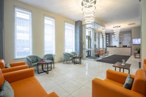 Posezení v ubytování Raziotel Kyiv Yamska