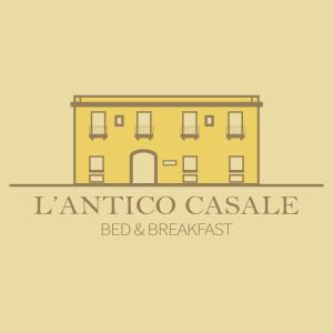 a logo for a restaurant with a building at Antico Casale B&B in Veglie