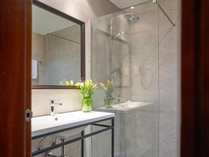 Koupelna v ubytování Hotel Plaza Las Matas