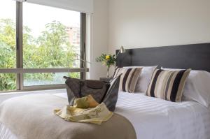 Postel nebo postele na pokoji v ubytování Heidelberg Haus Apart Hotel