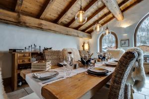 Χώρος καθιστικού στο Chalet La Bouclia