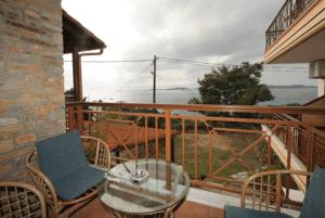 A balcony or terrace at Panorama Spa Hotel