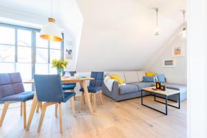 Posezení v ubytování Zur Heiderose 3 Whg 3d StrandLaeufer