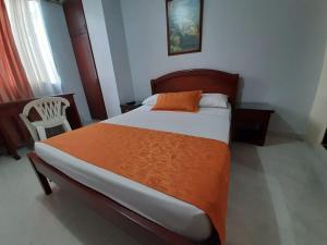 Postel nebo postele na pokoji v ubytování Hotel Center