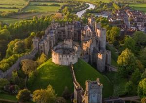 an aerial view of windsor castle in england at The Annexe - Pagham in Pagham