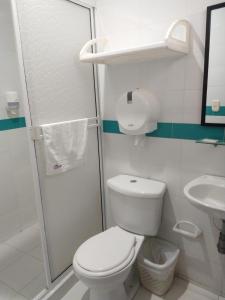 Koupelna v ubytování Hotel Cosmos Sincelejo