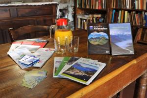 Knihovna v bed and breakfast