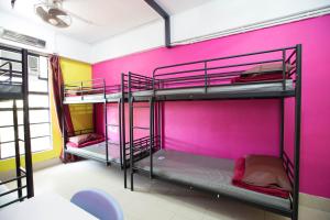 YHA Bradbury Jockey Club Youth Hostel emeletes ágyai egy szobában