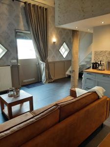 Χώρος καθιστικού στο Appartementen Hoek 1