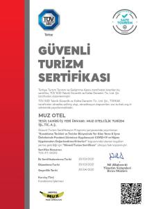 a flyer for a car dealer with a german car warranty at Muz Hotel in Alanya