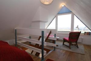 Posezení v ubytování Ferienwohnung Dünennest