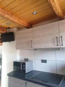 Kuchyň nebo kuchyňský kout v ubytování Ferienwohnung3 Grimma