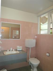 Koupelna v ubytování Parklane Motel