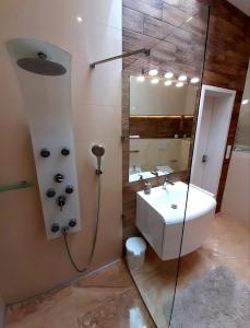 Kúpeľňa v ubytovaní Nobless Apartments Holedná Brno