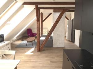 Zona de estar de Pytloun Flat Hotel