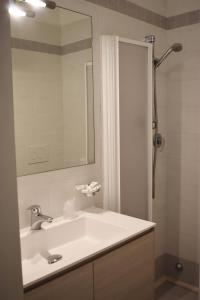 Koupelna v ubytování Hotel Edelweiss