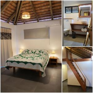 Voodi või voodid majutusasutuse Moorea Lodge toas