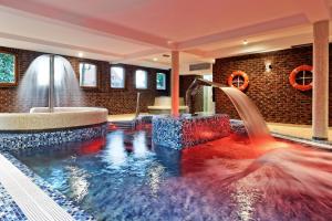 Basen w obiekcie Palac Mortegi Hotel & SPA- Restauracja Szlachecka, SPA, Basen, Sauny, Jazda Konna, Mini Zoo- Luksus, Relaks i Przyroda w jednym! lub w pobliżu