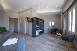 Køkken eller tekøkken på Stoa Suites Chania