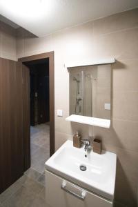 Koupelna v ubytování Apartmán Lúčnica