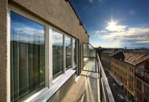 Balkón nebo terasa v ubytování Residence BENE
