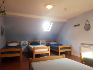 Postel nebo postele na pokoji v ubytování Gite Chaneü