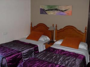 Postel nebo postele na pokoji v ubytování Hotel Asturias