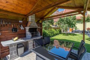 Zahrada ubytování Třeboňské Apartmány