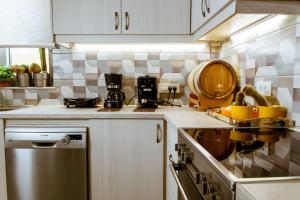 A kitchen or kitchenette at Chania Paradise Retreat - Falasarna Villa Nostalgia