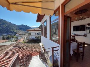 a view from the balcony of a house at B&BSheshalliu in Berat