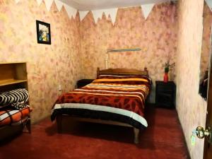 Una cama o camas en una habitación de Iguana Hostel