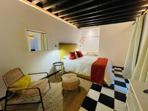 Кровать или кровати в номере El cobertizo de Jimena y Candela - PARKING GRATIS