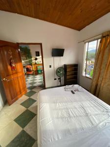 Postel nebo postele na pokoji v ubytování Hotel Policarpa