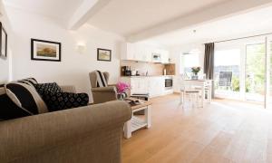 Kuchyň nebo kuchyňský kout v ubytování Dünenblick 02