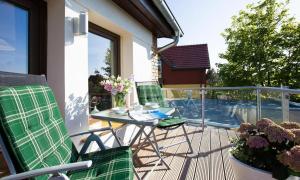 Bazén v ubytování Dünenblick 02 nebo v jeho okolí