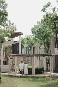 Zahrada ubytování Palm Crescent Hua Hin