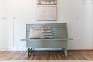 Ein Sitzbereich in der Unterkunft Appartements Lärchmoos