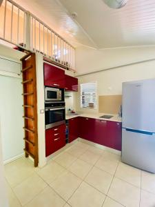 Kuchyň nebo kuchyňský kout v ubytování Maelya House