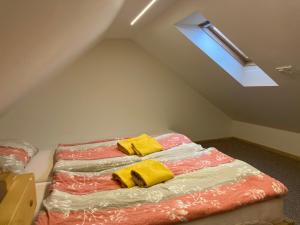 Postel nebo postele na pokoji v ubytování Apartmany Na Salasi