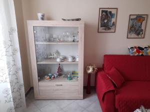 Et opholdsområde på Appartamento Centrale con garage