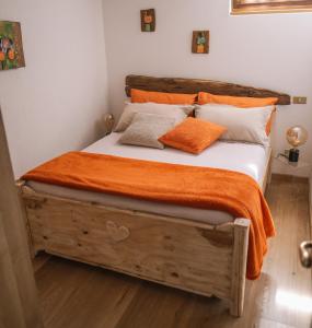 Кровать или кровати в номере Chalet Le Lis