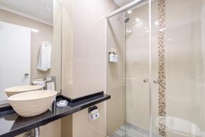 Koupelna v ubytování Hotel Romimar 3* Sup