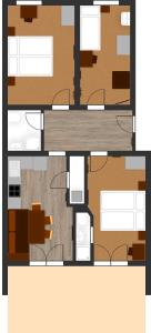 Plán poschodí v ubytovaní Senner Appartements