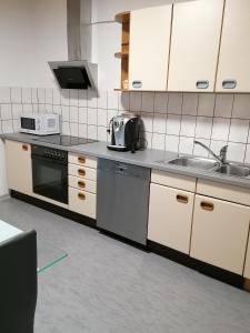 Kuchyň nebo kuchyňský kout v ubytování Schwarzwald Appartement