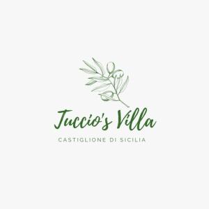 a logo for a flower shop at Tuccio's Villa in Solicchiata