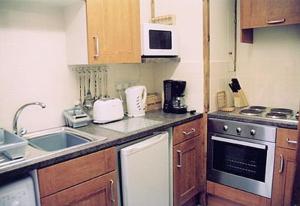 A kitchen or kitchenette at Stable View Cottage 