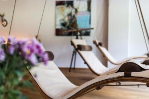 Зона вітальні в Lechquell Hotel Post