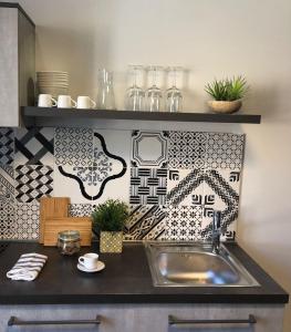 A kitchen or kitchenette at Studio SteBa 1