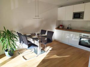 Cuina o zona de cuina de Deluxe Parkapartment Vienna City Center - free parking!