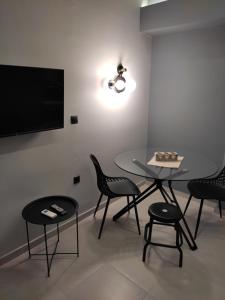 TV a/nebo společenská místnost v ubytování Stefani apartments